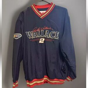 Chase Authentics Nascar Racing Rusty Wallace #2 Miller Pullover Windbreaker M